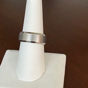 Wedding Ring in Grey Tungsten Carbide